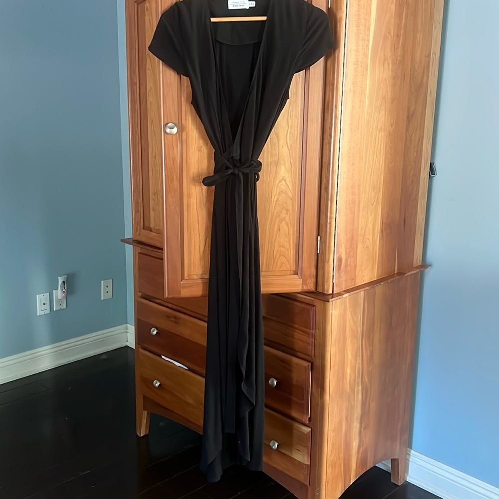 & Other Stories black wrap maxi dress